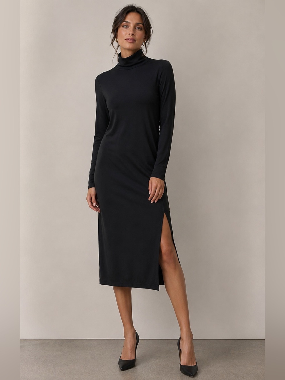 Tiger of Sweden Classic Black Long Sleeve Dress – Size Medium